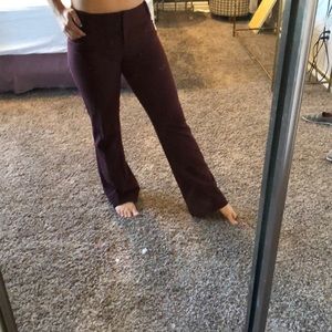 Wine colored work pants
